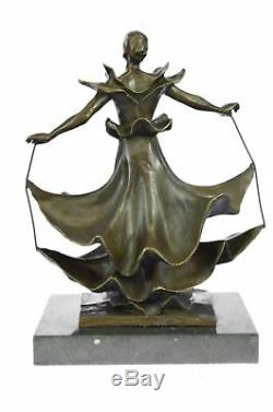 Bronze Sculpture de Collection Rare Dali Dalinian Danseuse Musée Art Déco