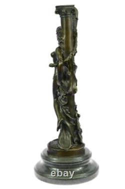 Bronze Sculpture de Collection Statue Érotique Vienne Signée Nick Enchaînés Art