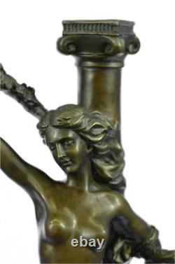 Bronze Sculpture de Collection Statue Érotique Vienne Signée Nick Enchaînés Art