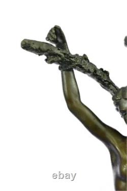 Bronze Sculpture de Collection Statue Érotique Vienne Signée Nick Enchaînés Art