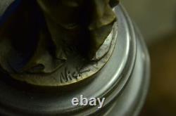 Bronze Sculpture de Collection Statue Érotique Vienne Signée Nick Enchaînés Art