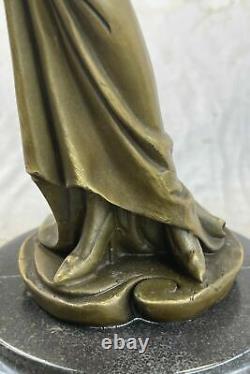 Bronze Statue Art Déco Arabe Dancing Girl Bronze Sculpture Signé Mavchi Solde