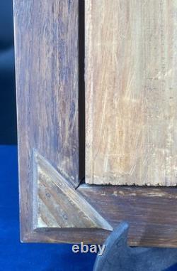 Bronze bas-relief signé Clodion 1773 ancien cadre velours rouge art 21,3x25,8cm