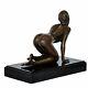 Bronze Femme érotisme Art Sculpture Antique Figurine 21cm