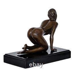 Bronze femme érotisme art sculpture antique figurine 21cm