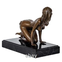 Bronze femme érotisme art sculpture antique figurine 21cm