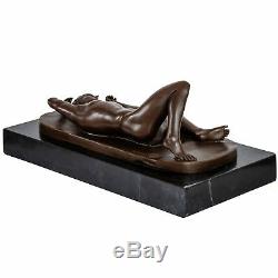 Bronze homme érotisme art nu sculpture antique figurine 28cm