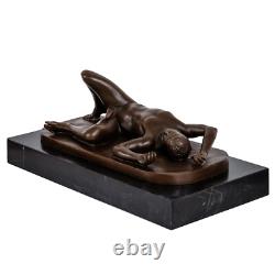 Bronze homme érotisme art nu sculpture antique figurine 28cm