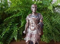 César Julius Sculpture Bronze Figurine Empereur Statue Roman Art Augustus
