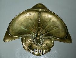 Charles HaironSculpture bronze libellule vide-poche époque art nouveau