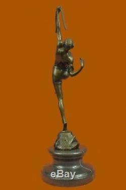 Chasseresse Diana Art Nouveau Musée Bronze Sculpture Statue Figurine Figurine T