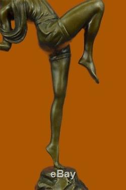 Chasseresse Diana Art Nouveau Musée Bronze Sculpture Statue Figurine Figurine T