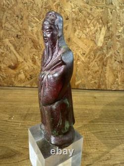 Chine, première moitié du XXe siècle, Sculpture bronze divinité, Art Asiatique