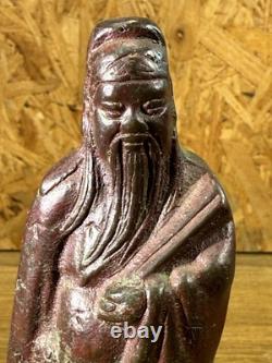 Chine, première moitié du XXe siècle, Sculpture bronze divinité, Art Asiatique