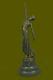 Chiparus Élégant Debout Danse Signé Demetre Bronze Sculpture Statue Art Décor