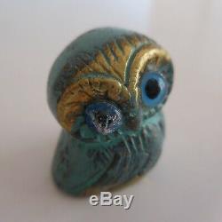 Chouette hibou sculpture miniature bronze vintage art déco design XXe N4448