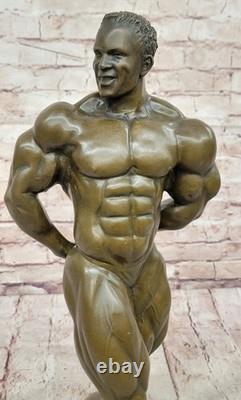 Classique Chair Musculaire Homme Mâle Figurine Sculpture Signée Bronze Art Déco