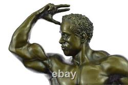 Classique Chair Musculaire Homme Mâle Figurine Statue Sculpture Bronze Art Déco