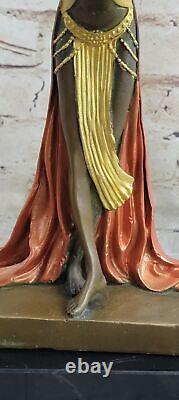 Colinet Espagnol Gypsy Dancer Bronze Sculpture Figurine Art Nouveau Marbre Nr