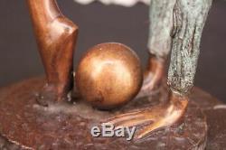 Collectionneur Édition Sol Enfant Gymnaste Bronze Sculpture Art Déco Sport Lrg