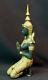 D N2 Art Asie Statuette Statue Bronze Danseuse Indonésie Costume Doré 2.2kg34cm