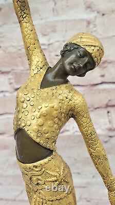 Dame Danseuse En Bronze ART DECO De Demetre Chiparus Ancien Salon Offre