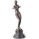 Danseuse En Bronze Art Déco Coy Dancer D'après Ferdinand Preiss