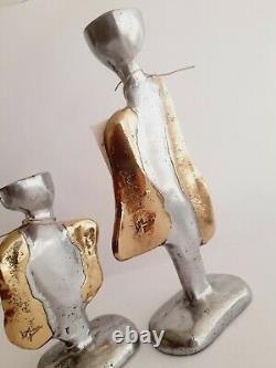 David Marshall-Sculpture-2 Chandeliers-Art-Design-Bronze-Alu-Signé(Dali, Picasso)