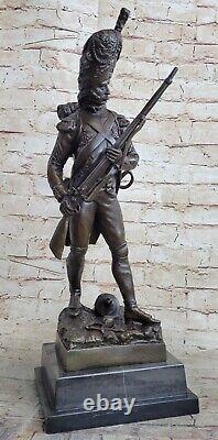 De Collection Bronze Art Réaliste Statue De Un 19th Siècle Russe Soldat Musée