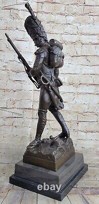 De Collection Bronze Art Réaliste Statue De Un 19th Siècle Russe Soldat Musée