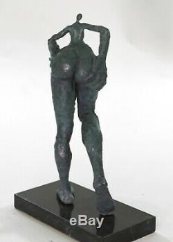 De Collection Bronze Sculpture Statue Art Déco Rare Salvador Dali Lady Figurine