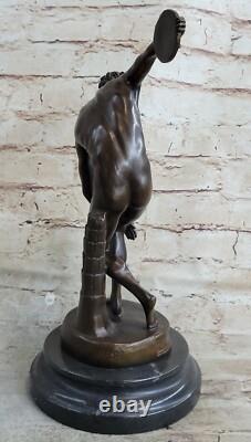 Discobole, Sculpture En Bronze Patiné Art Déco, Environ 1925 Ouvre Classique