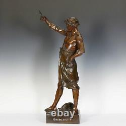 É. L. Picault Glorie Et Fortune Bronze Sculpture 1900 Vrai Paris Art Nouveau