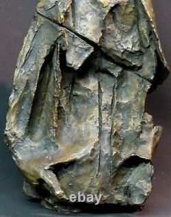 E sculpture art contemporain bronze Martine Boileau 35cm6,5kg ouvre signée cotée