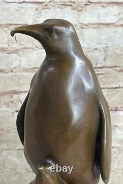 Empereur Pingouin Famille Art Bronze Sculpture Statue Figurine Animal