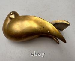 Epoque Art déco sculpture cendrier en bronze zoomorphe