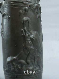 Ernest Sanglan Salon 1896 Vase Etain Art Nouveau Sculpture 1900 Bronze Galle