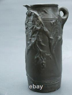 Ernest Sanglan Salon 1896 Vase Etain Art Nouveau Sculpture 1900 Bronze Galle