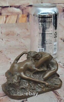 Erotik Sculpture Bronze Cunilingus Lesben Signiert Lambeaux Art Déco