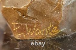 Érotique Art Bronze Sculpture Statue Chair Femelle Derrière Mural Fait Figurine