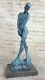 Érotique Sensuelle Sexy Homme Nu Bronze Marbre Statue Rodin Sculpture Art Déco