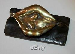 Exceptionnel bronze érotique XXe siècle signé NAT environ 7 kg splendid art