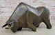 F. Botero Moderne Bull Art Bronze Sculpture, Signée, Scellé Figurine Statue