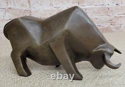 F. Botero Moderne Bull Art Bronze Sculpture, Signée, Scellé Figurine Statue