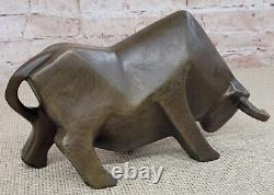 F. Botero Moderne Bull Art Bronze Sculpture, Signée, Scellé Figurine Statue