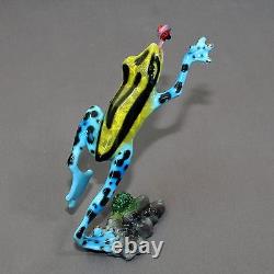 FIGURINE SCULPTURE GRENOUILLE EN BRONZE STATUE ART grenouilles amphibiennes fantastiques