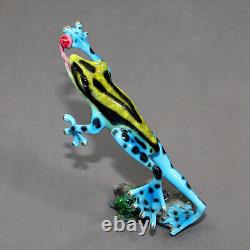 FIGURINE SCULPTURE GRENOUILLE EN BRONZE STATUE ART grenouilles amphibiennes fantastiques