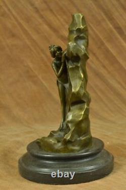 Fait à la Main Moreau Enchanteur Beauté Bronze Sculpture Art Marbre Chaud Fonte