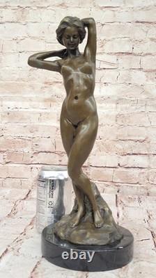 Femelle Chair Bronze Sculpture Statue Signée Mavchi Art Abstrait Figurine Solde