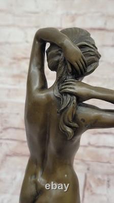 Femelle Chair Bronze Sculpture Statue Signée Mavchi Art Abstrait Figurine Solde